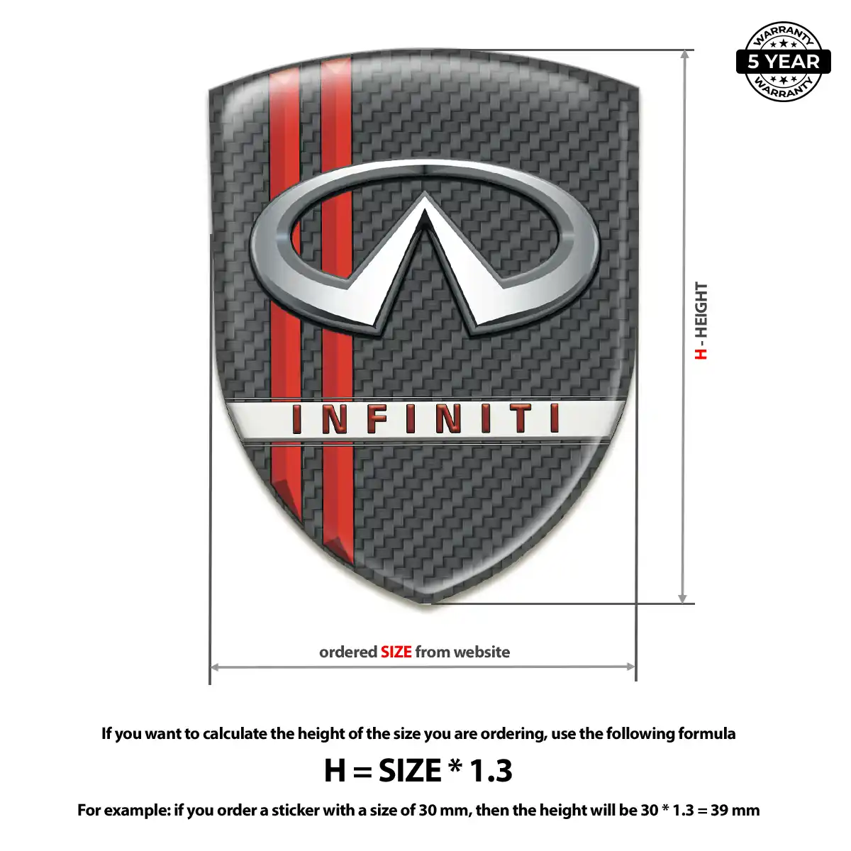 Infiniti Logo Badge Refined Design