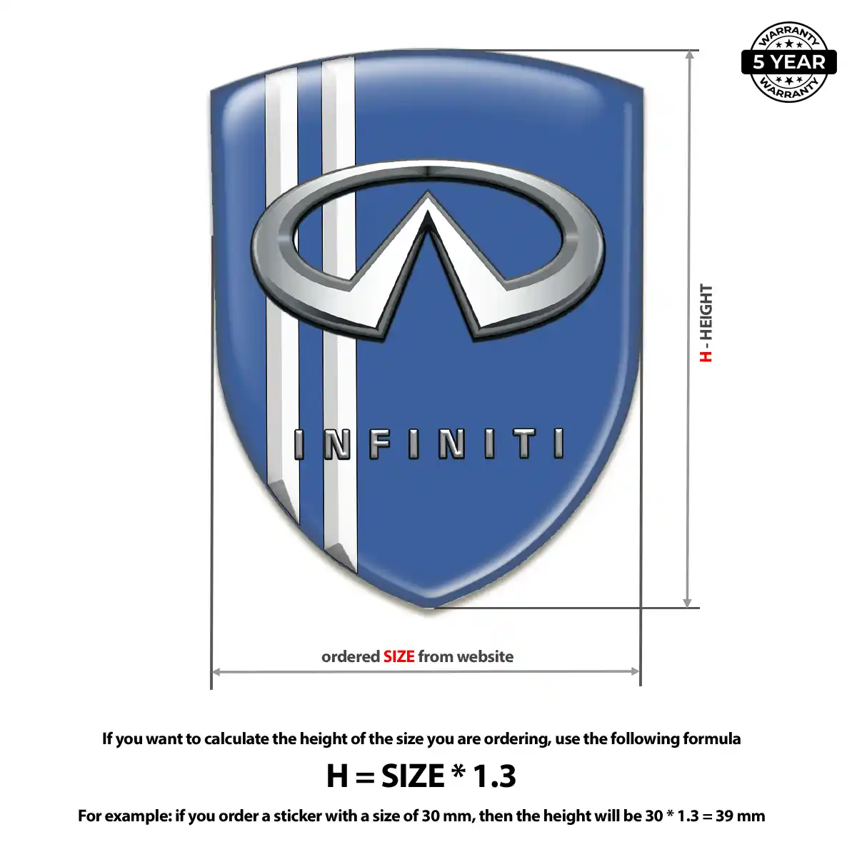 Infiniti Logo Badge Signature Grade