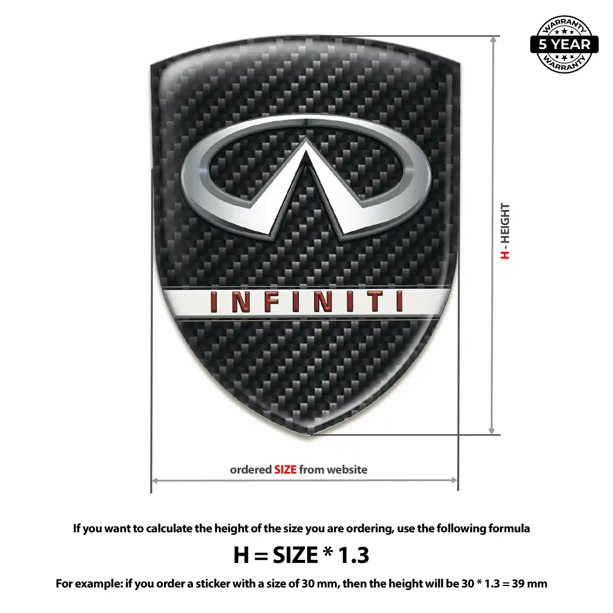 Infiniti Logo Badge Sleek Style