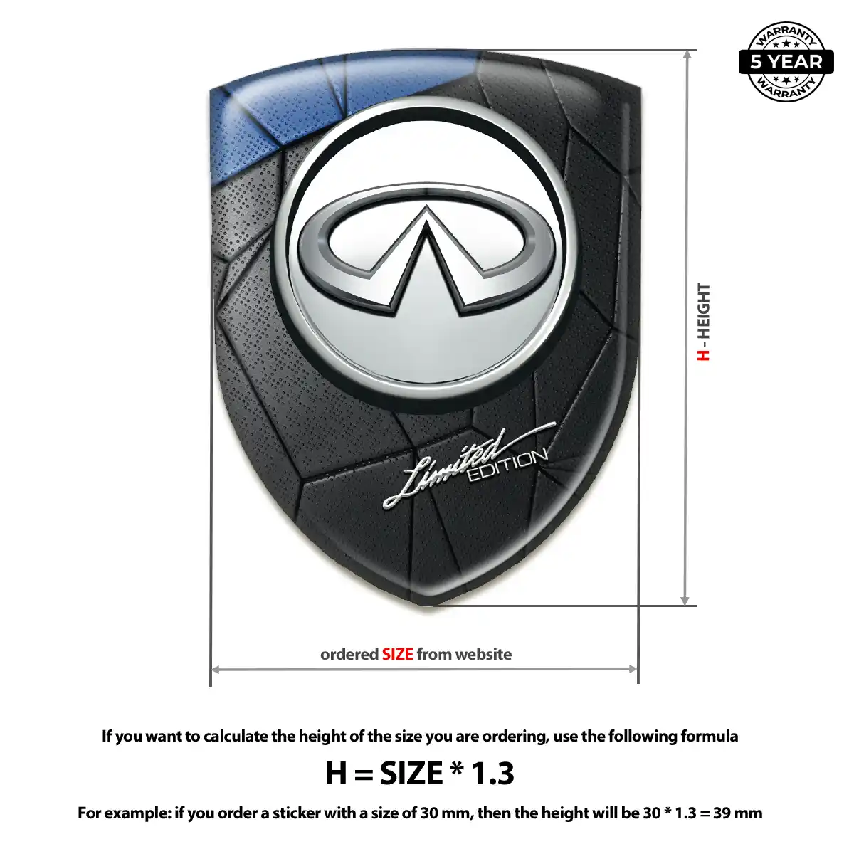 Infiniti Logo Badge Sport Tuning