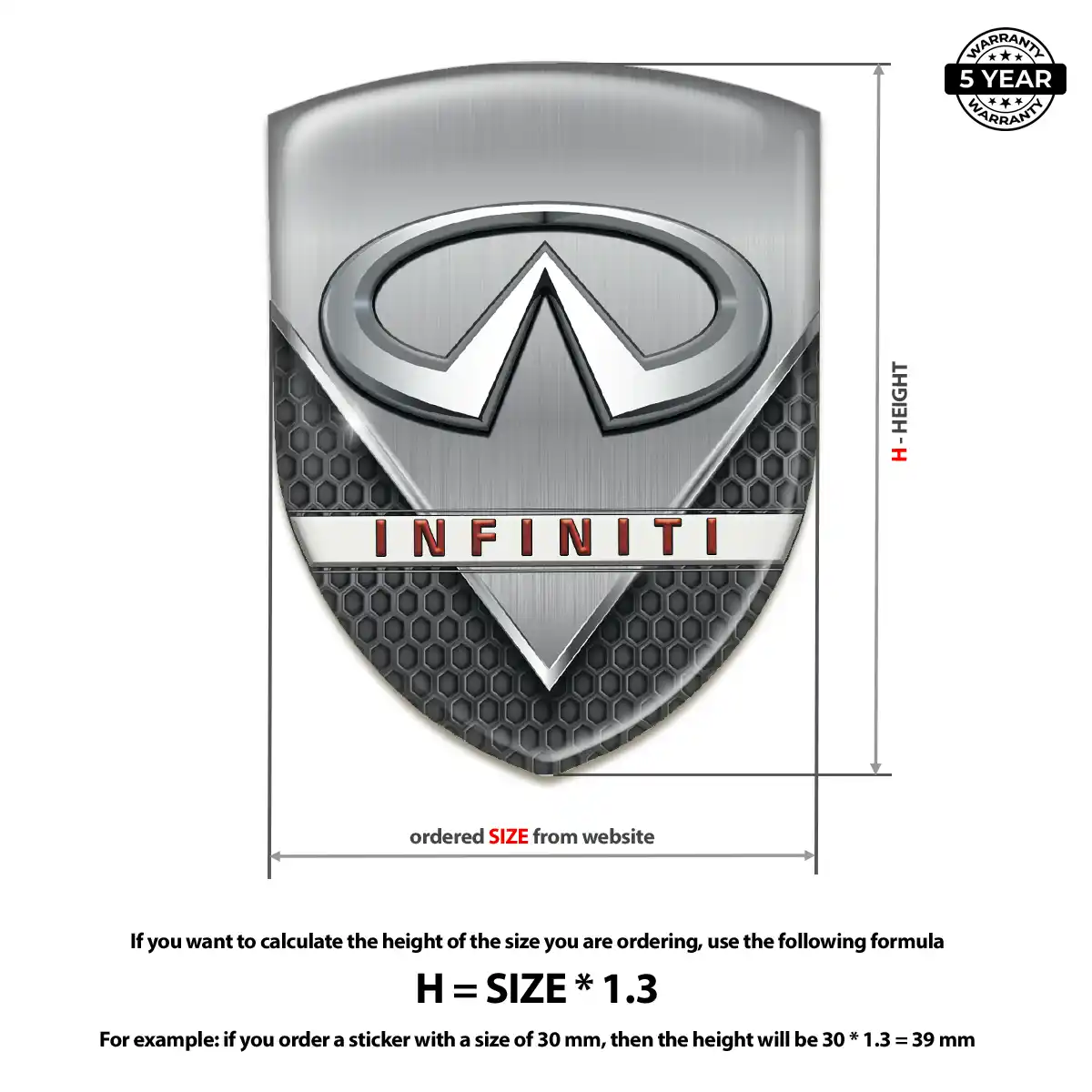 Infiniti Logo Badge Superior Craft