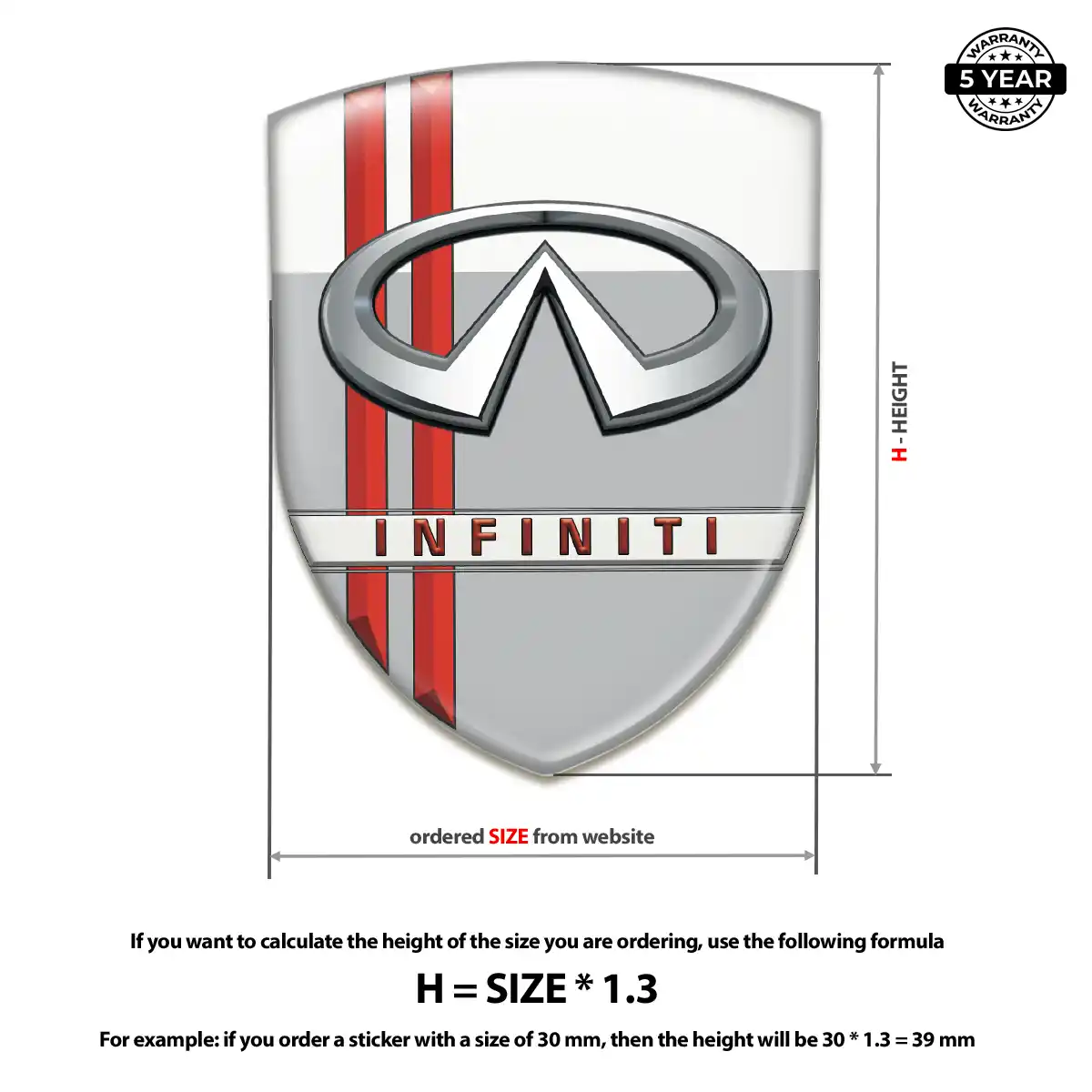 Infiniti Logo Emblem Cabin Style