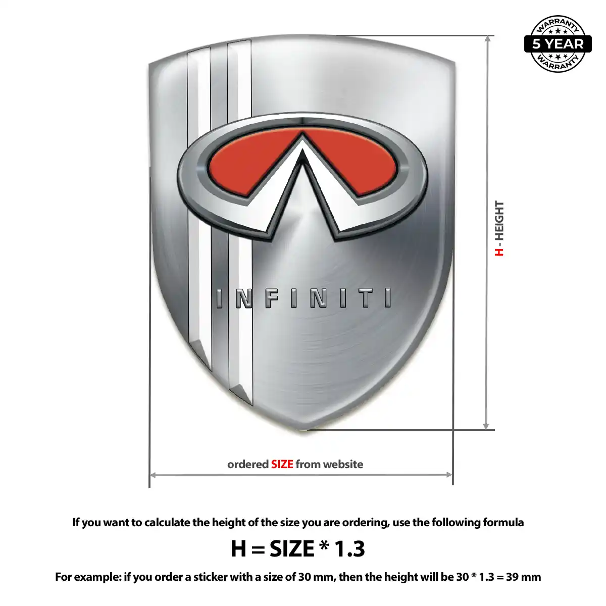 Infiniti Logo Emblem Elite Finish