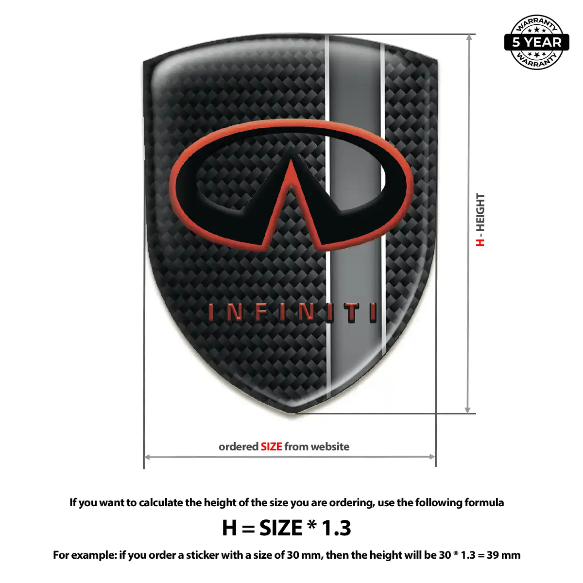 Infiniti Logo Emblem Outer Style