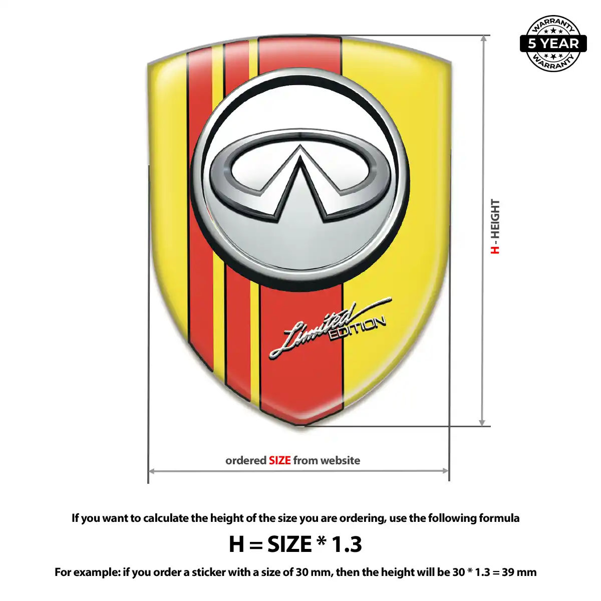 Infiniti Logo Emblem Performance Style