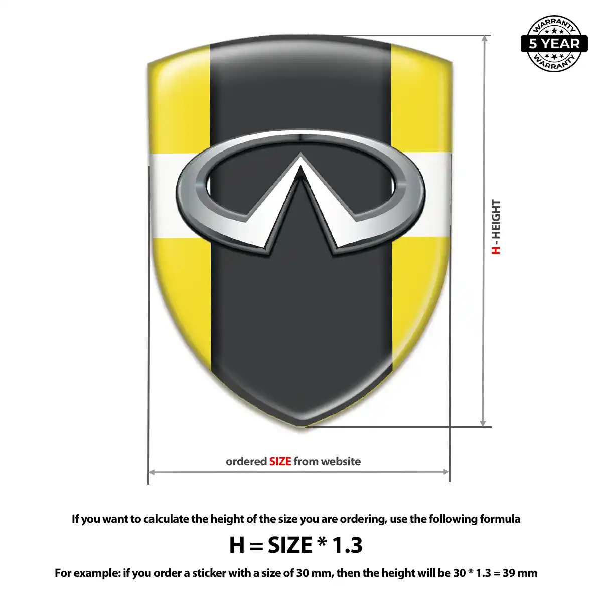 Infiniti Logo Emblem Premium Dome