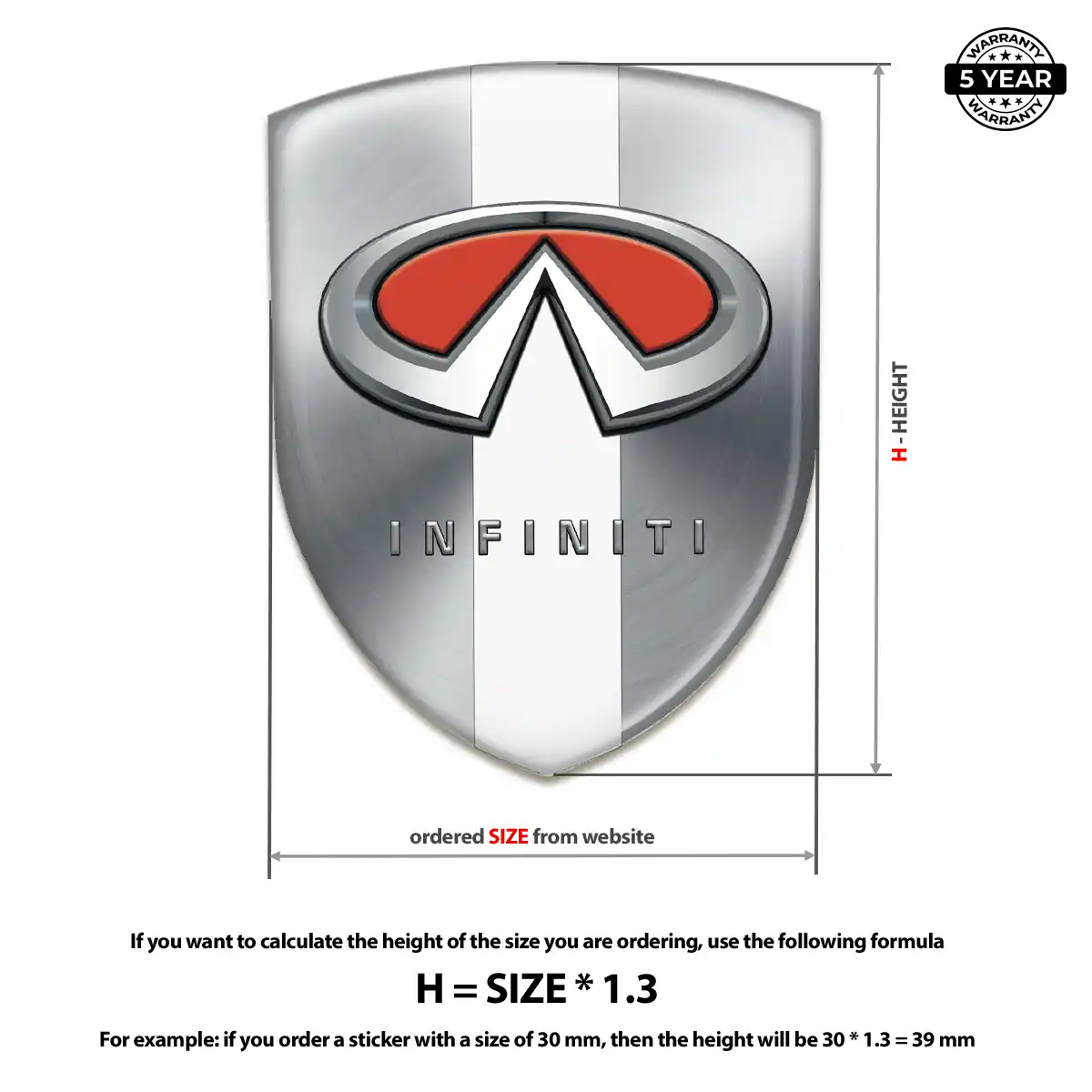 Infiniti Logo Emblem Resin Elite