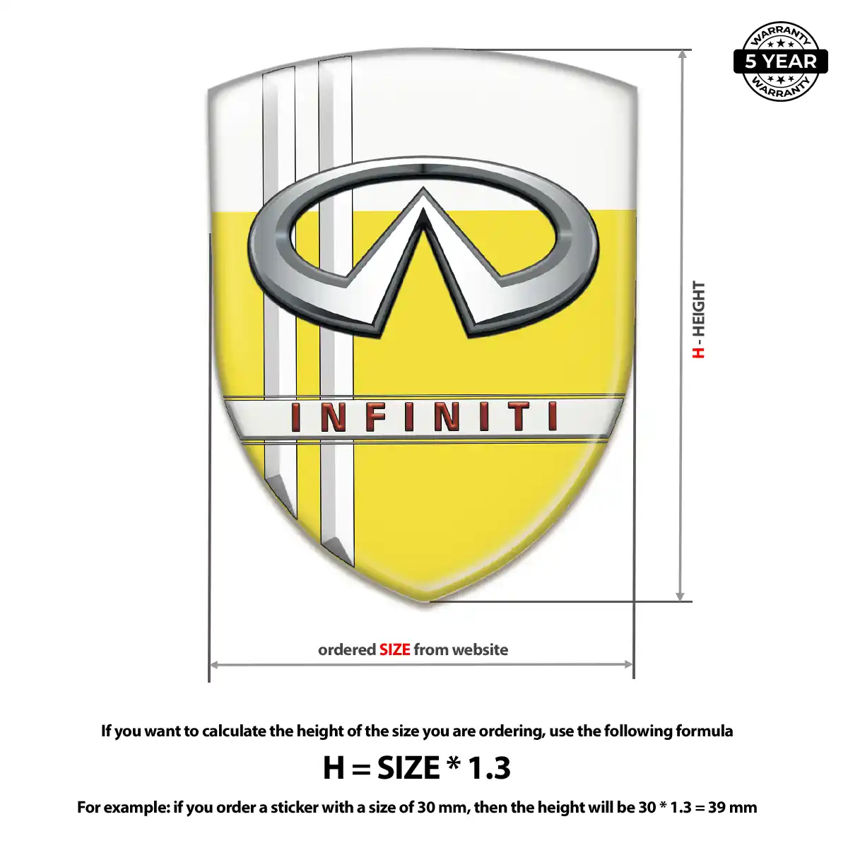 Infiniti Logo Emblem Resin Luxe