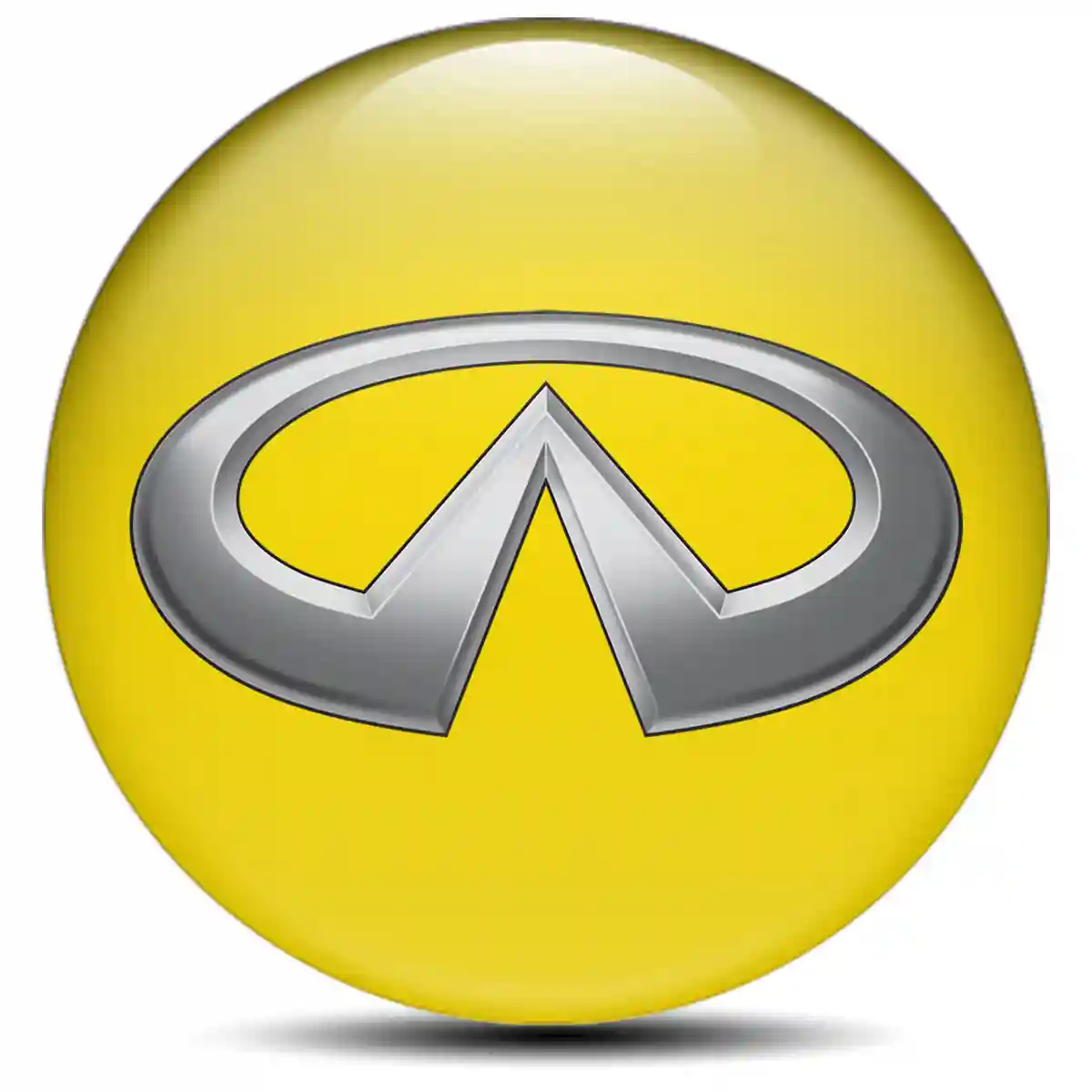 Infiniti Logo Silicone Emblem Self-Adhesive Sleek Style
