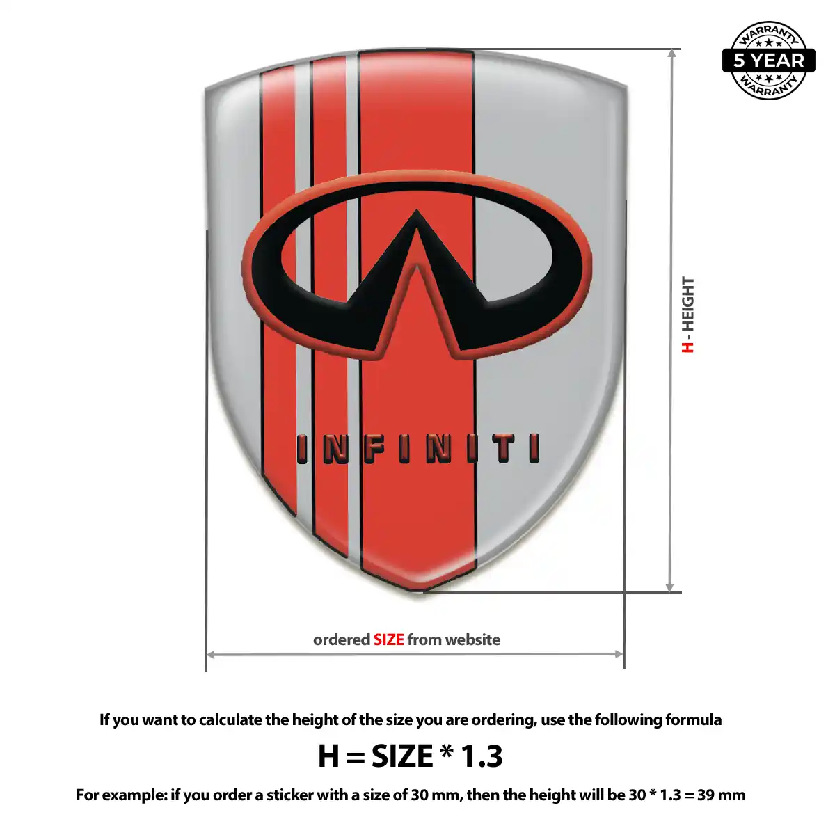 Infiniti Logo Sticker Auto Tuning