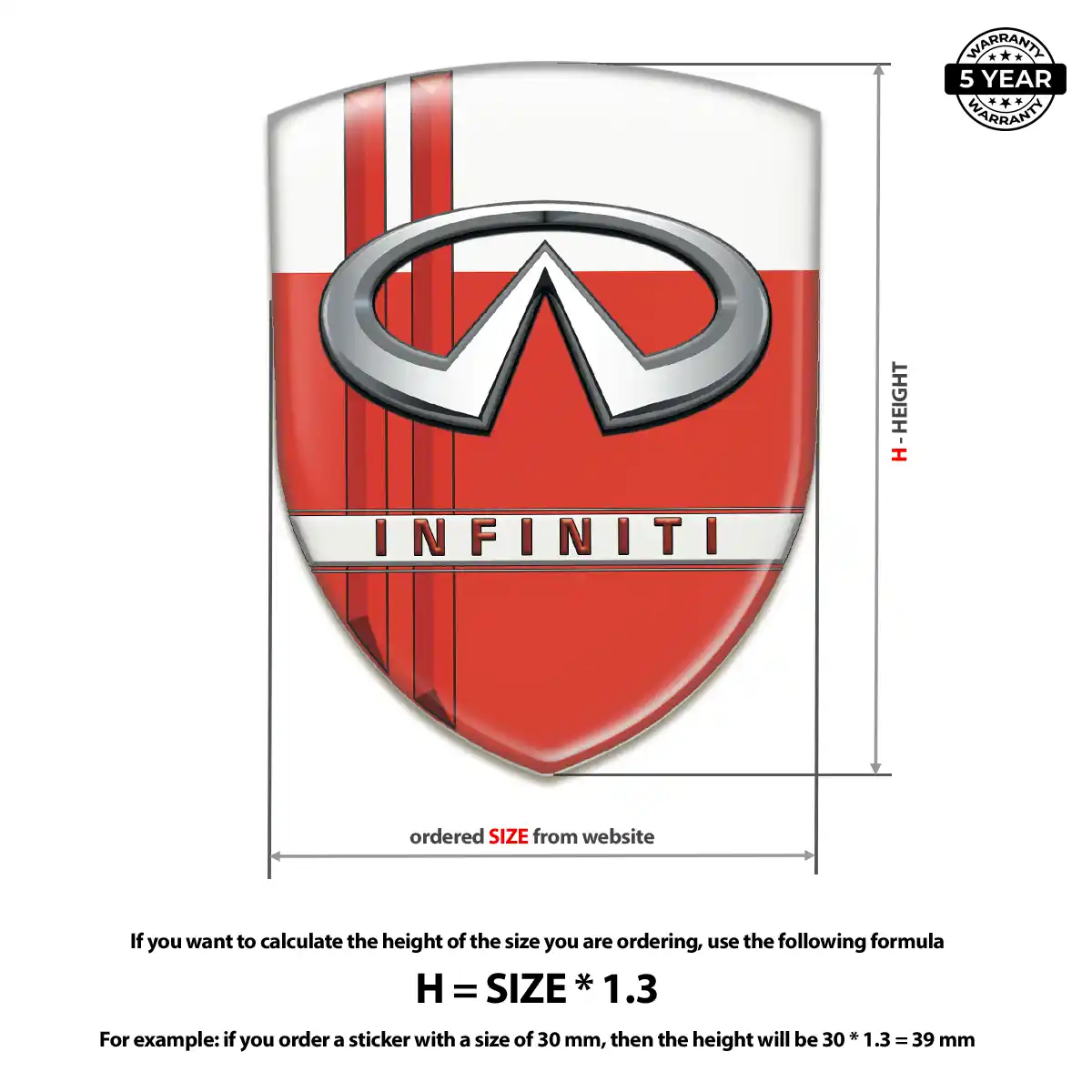 Infiniti Logo Sticker Elite Edition