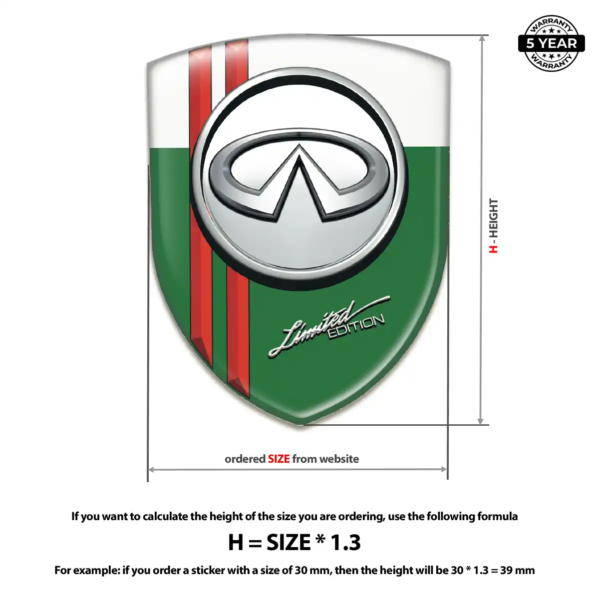 Infiniti Logo Sticker Exclusive Series