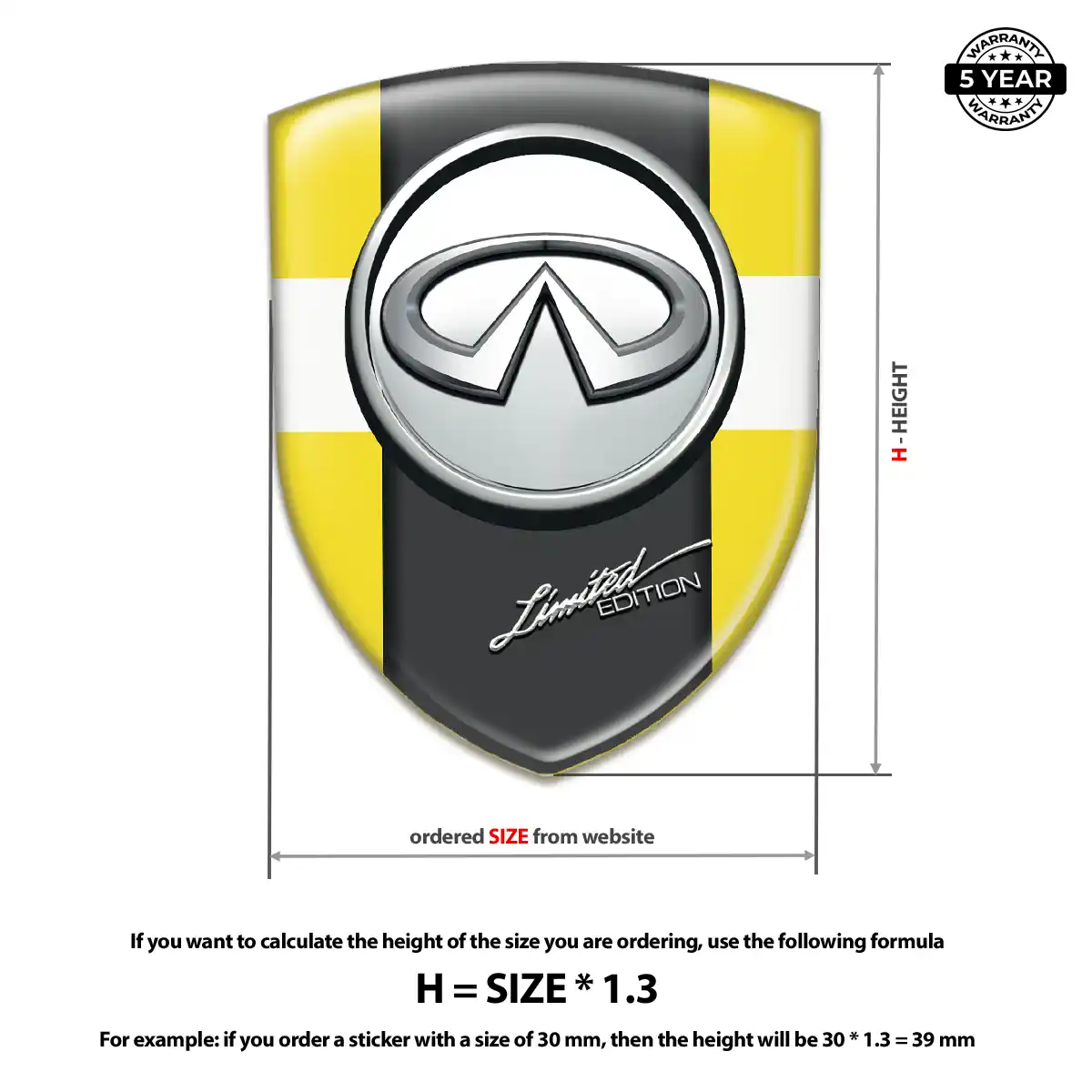 Infiniti Logo Sticker Opulent Line