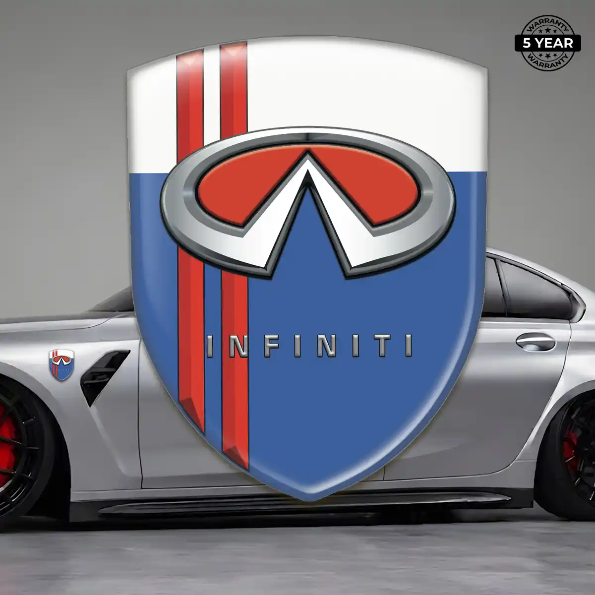 Infiniti Logo Sticker Resin Luxe