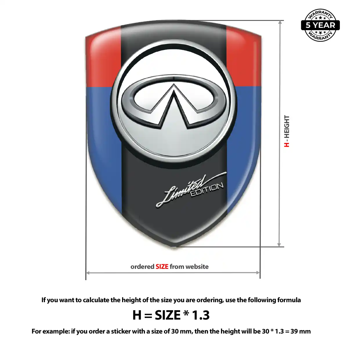 Infiniti Logo Sticker Street Tuning