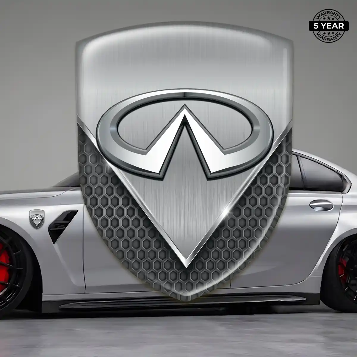 Infiniti Polyurethane Domed Sticker Elite Finish