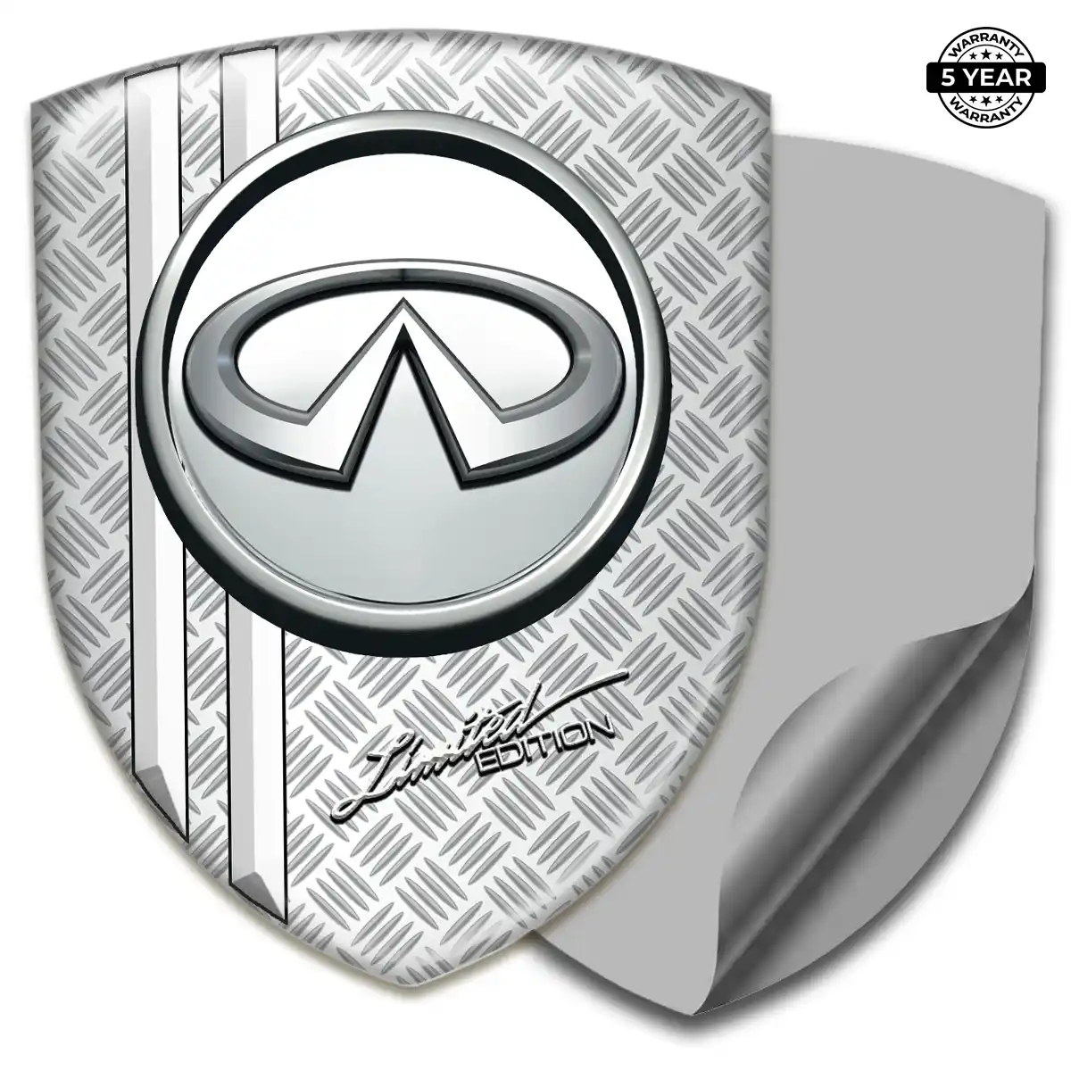 Infiniti Polyurethane Domed Sticker Interior Elegance