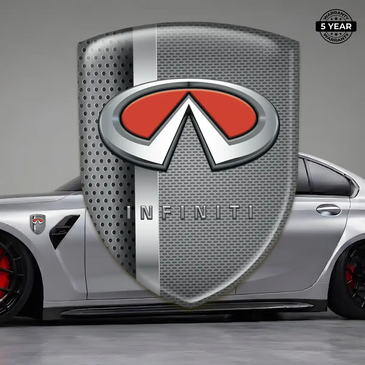 Infiniti Polyurethane Domed Sticker Interior Luxe