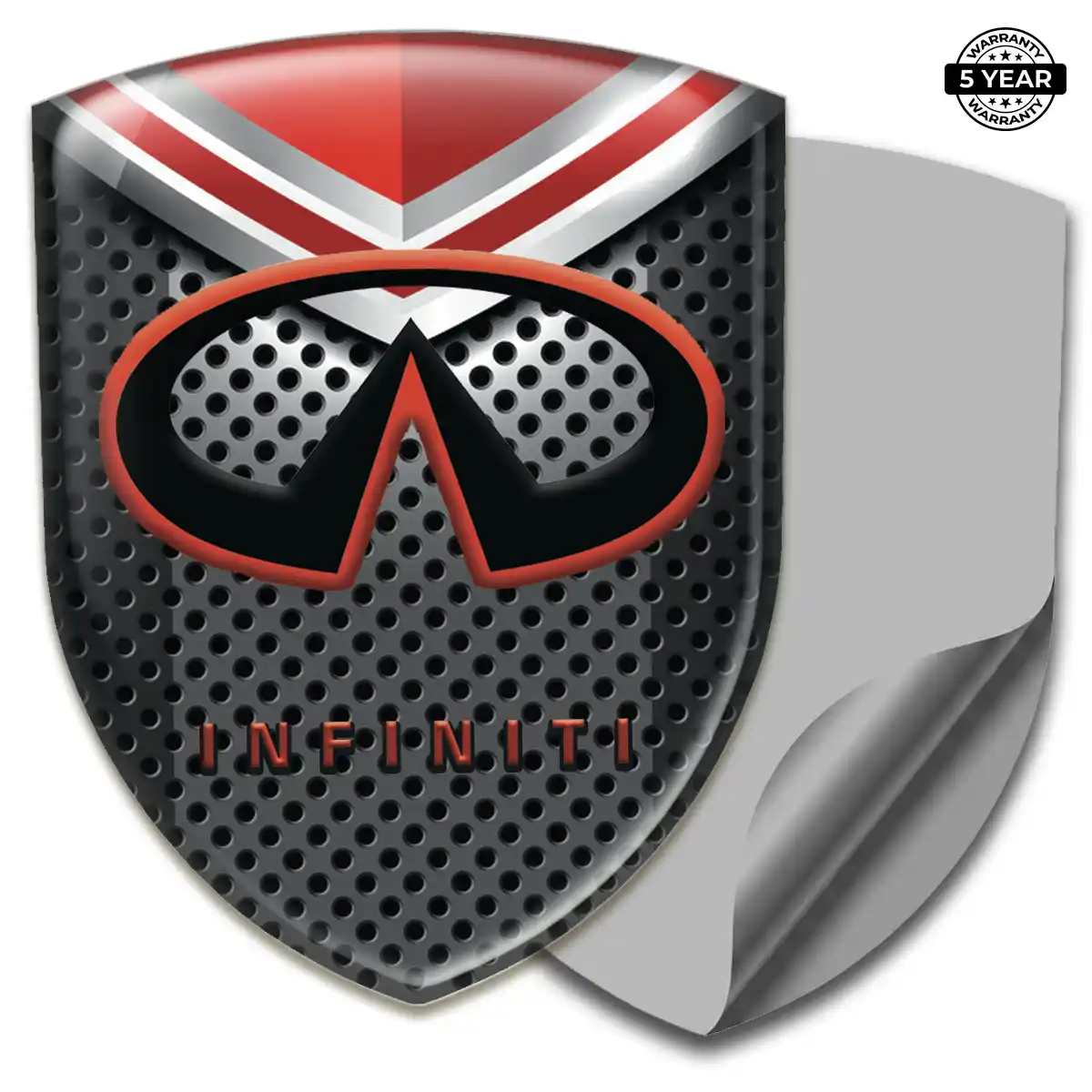 Infiniti Polyurethane Domed Sticker Performance Style