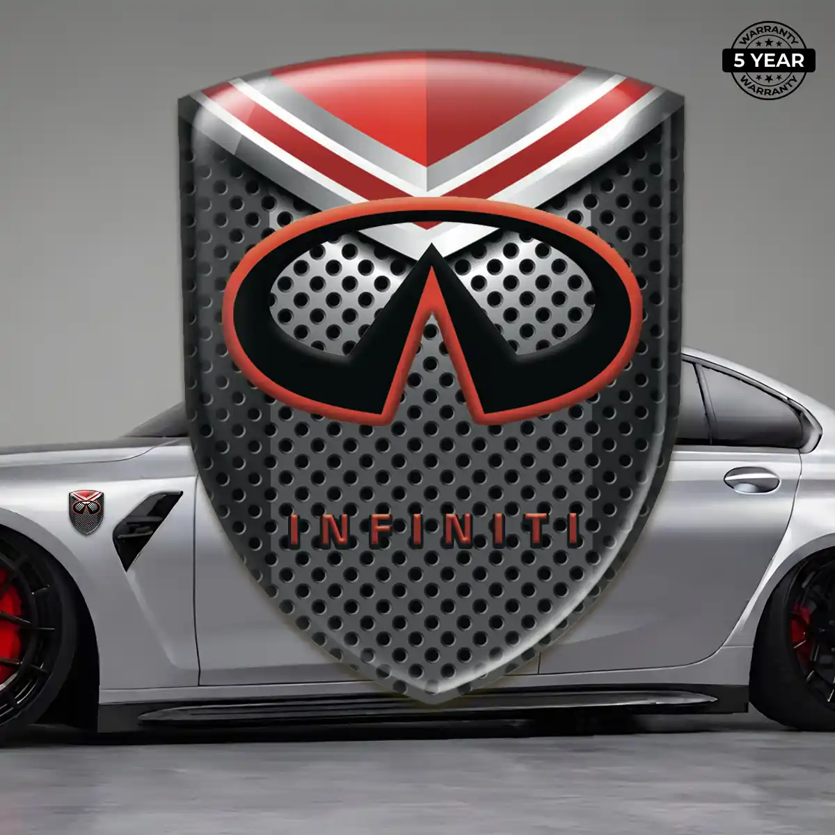Infiniti Polyurethane Domed Sticker Performance Style
