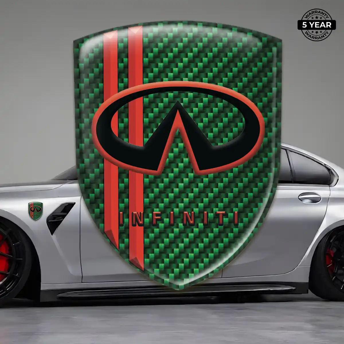 Infiniti Polyurethane Domed Sticker Refined Design