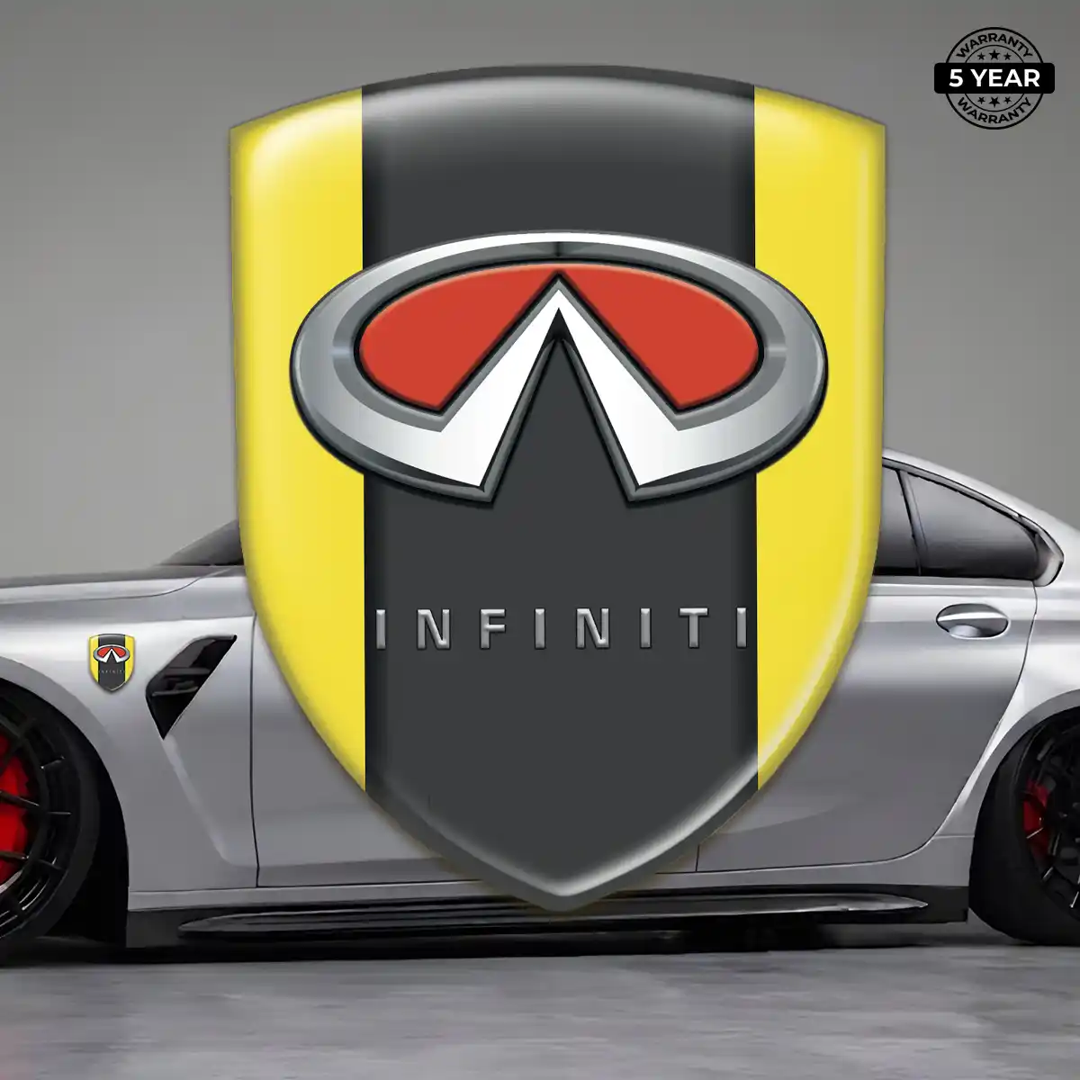 Infiniti Polyurethane Domed Sticker Sleek Style