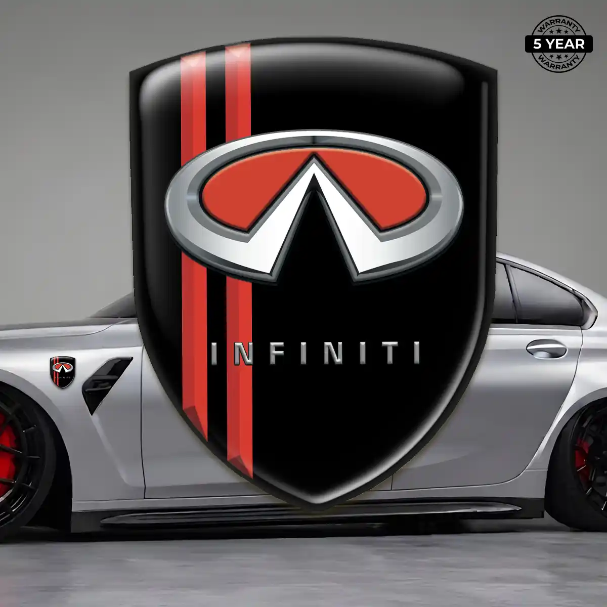 Infiniti Polyurethane Domed Sticker Street Tuning