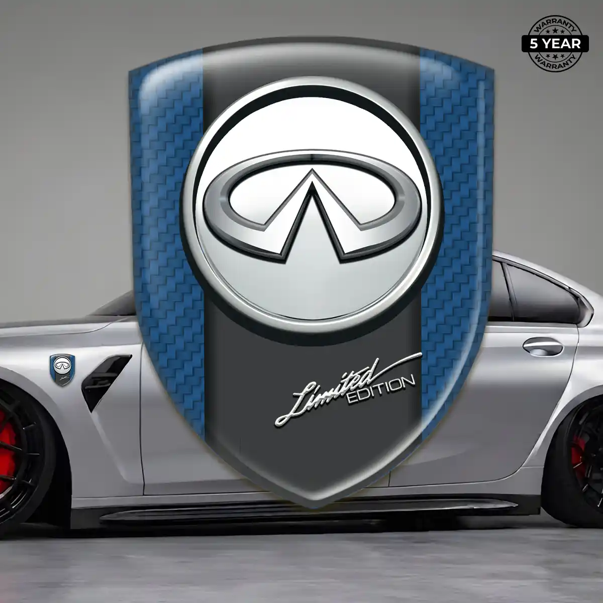 Infiniti Resin Badge Sticker Deluxe Edition