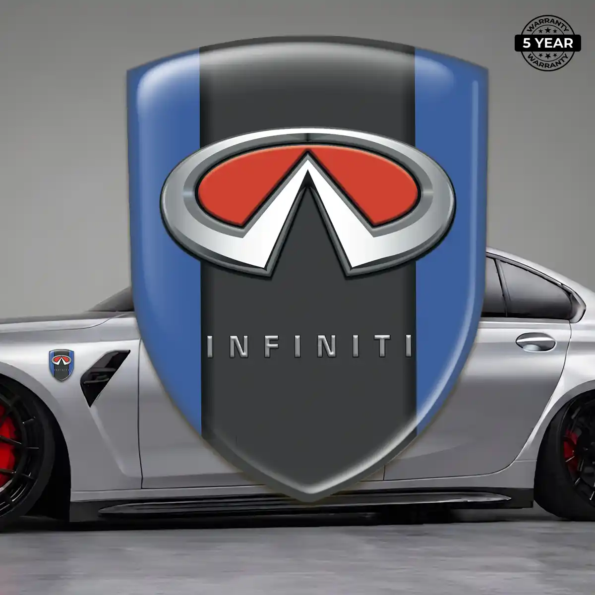 Infiniti Resin Badge Sticker Interior Luxe