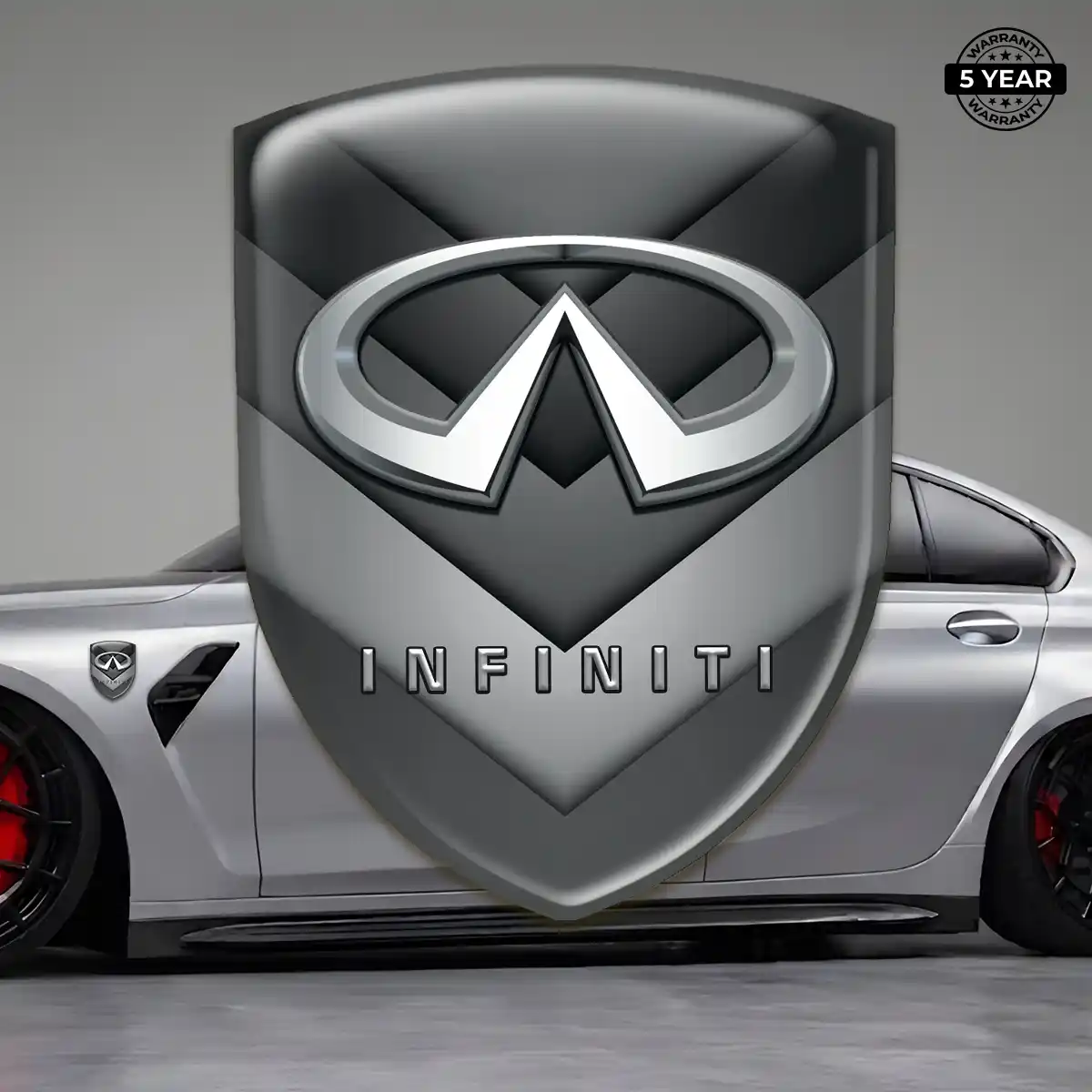 Infiniti Resin Badge Sticker Performance Style