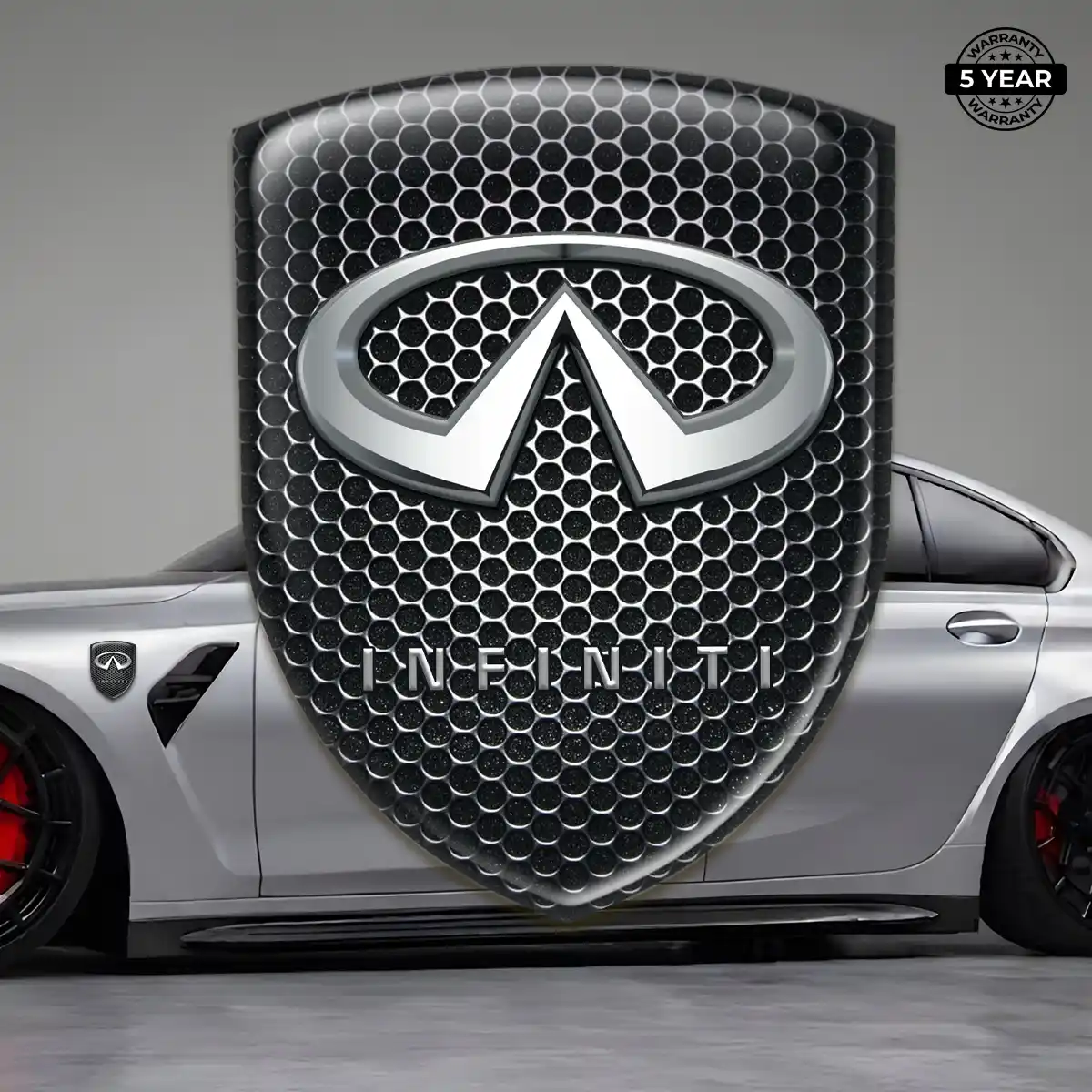 Infiniti Resin Badge Sticker Premium Dome