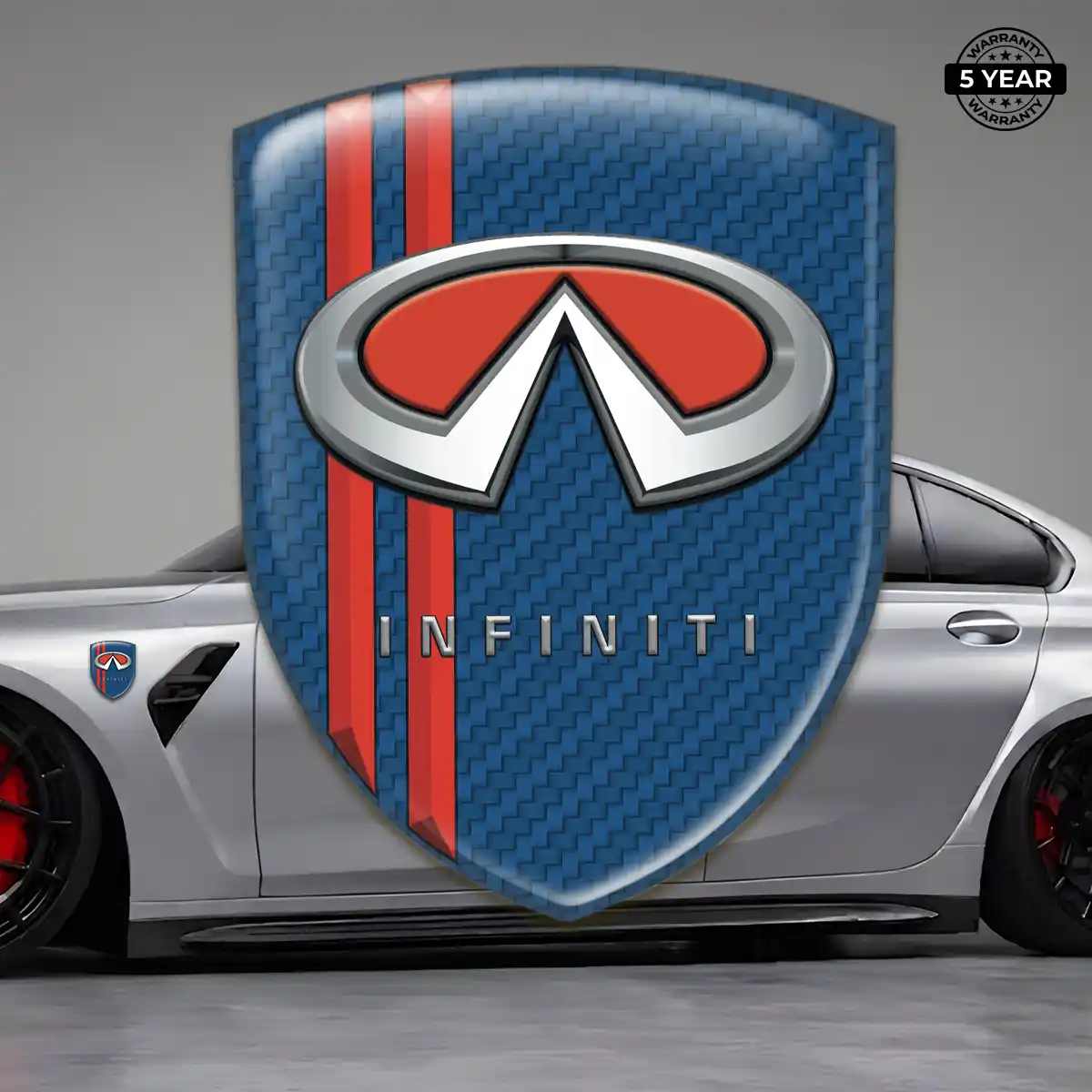 Infiniti Resin Badge Sticker Refined Design