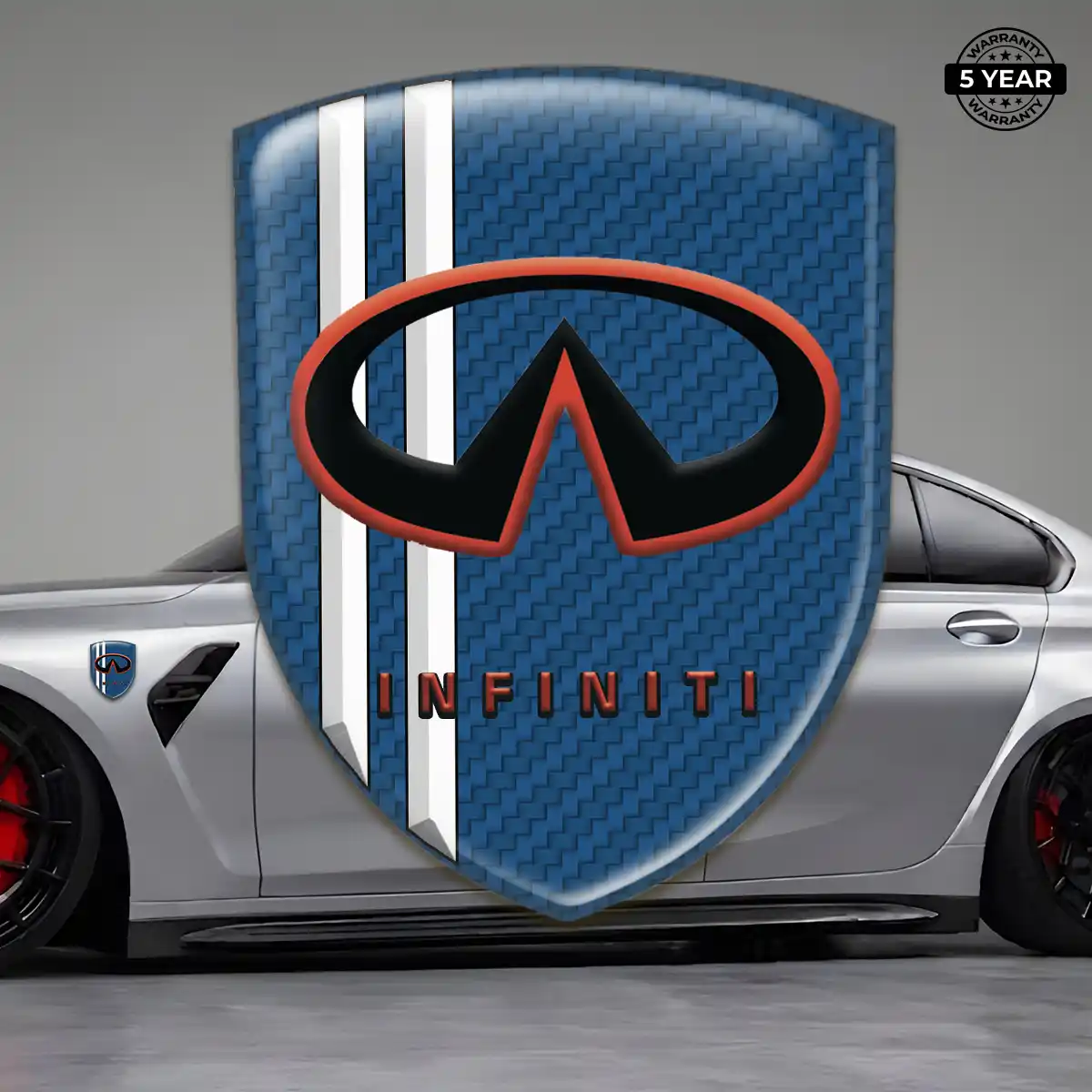 Infiniti Resin Domed Sticker Interior Elegance