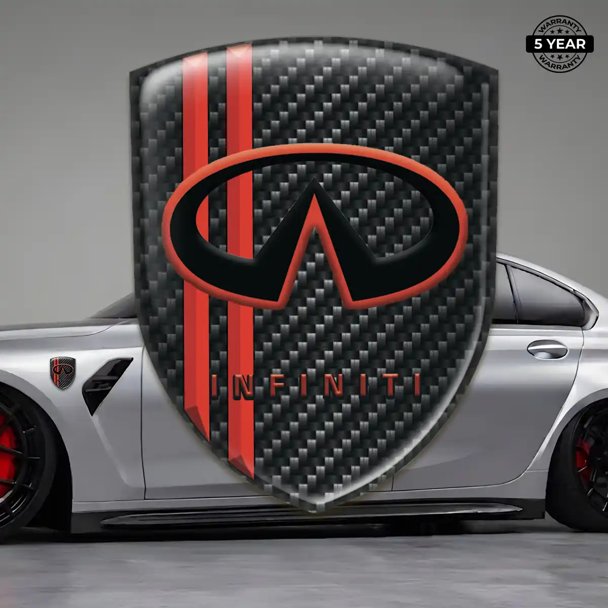 Infiniti Resin Domed Sticker Sleek Style