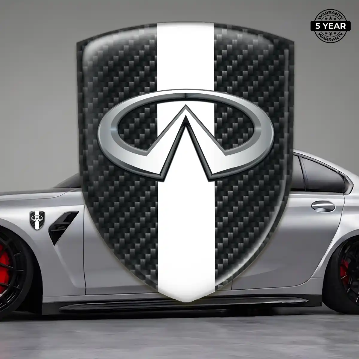 Infiniti Resin Emblem Sticker Cabin Style