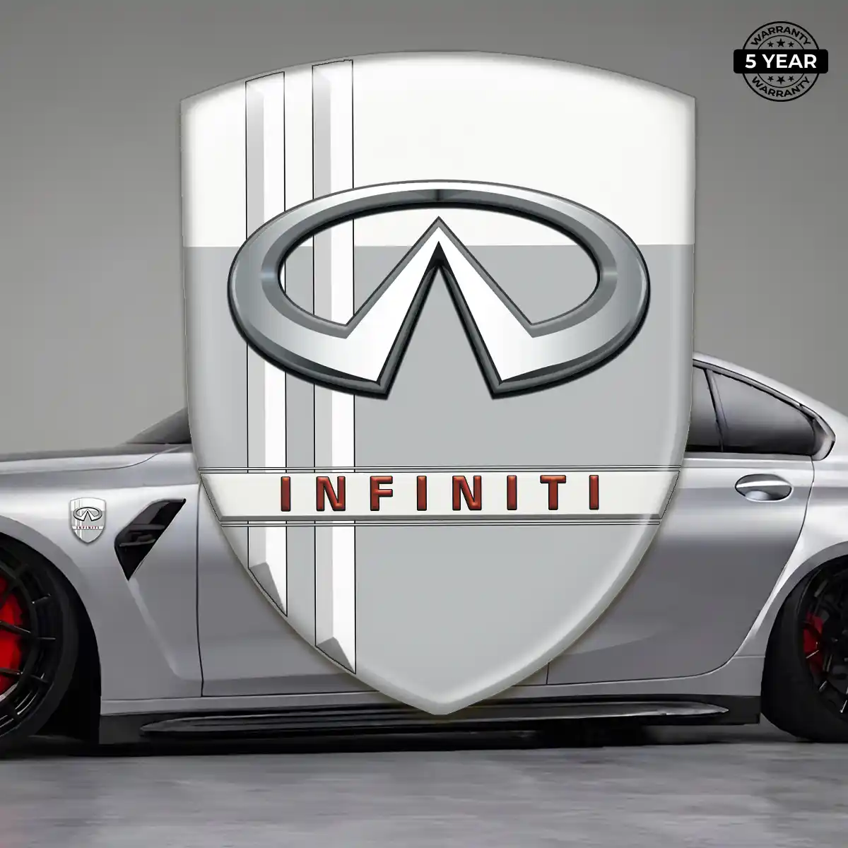 Infiniti Resin Emblem Sticker Elite Finish