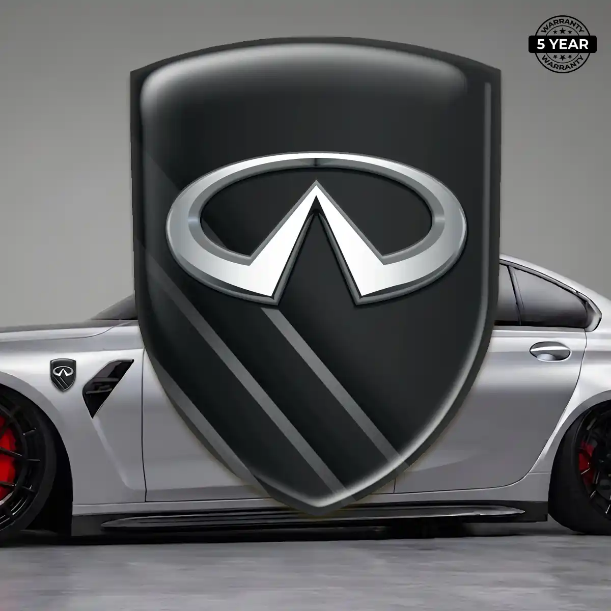 Infiniti Resin Emblem Sticker Interior Elegance