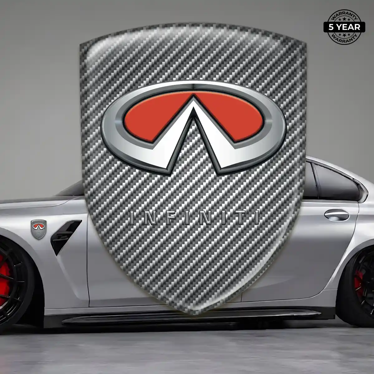 Infiniti Resin Emblem Sticker Premium Dome