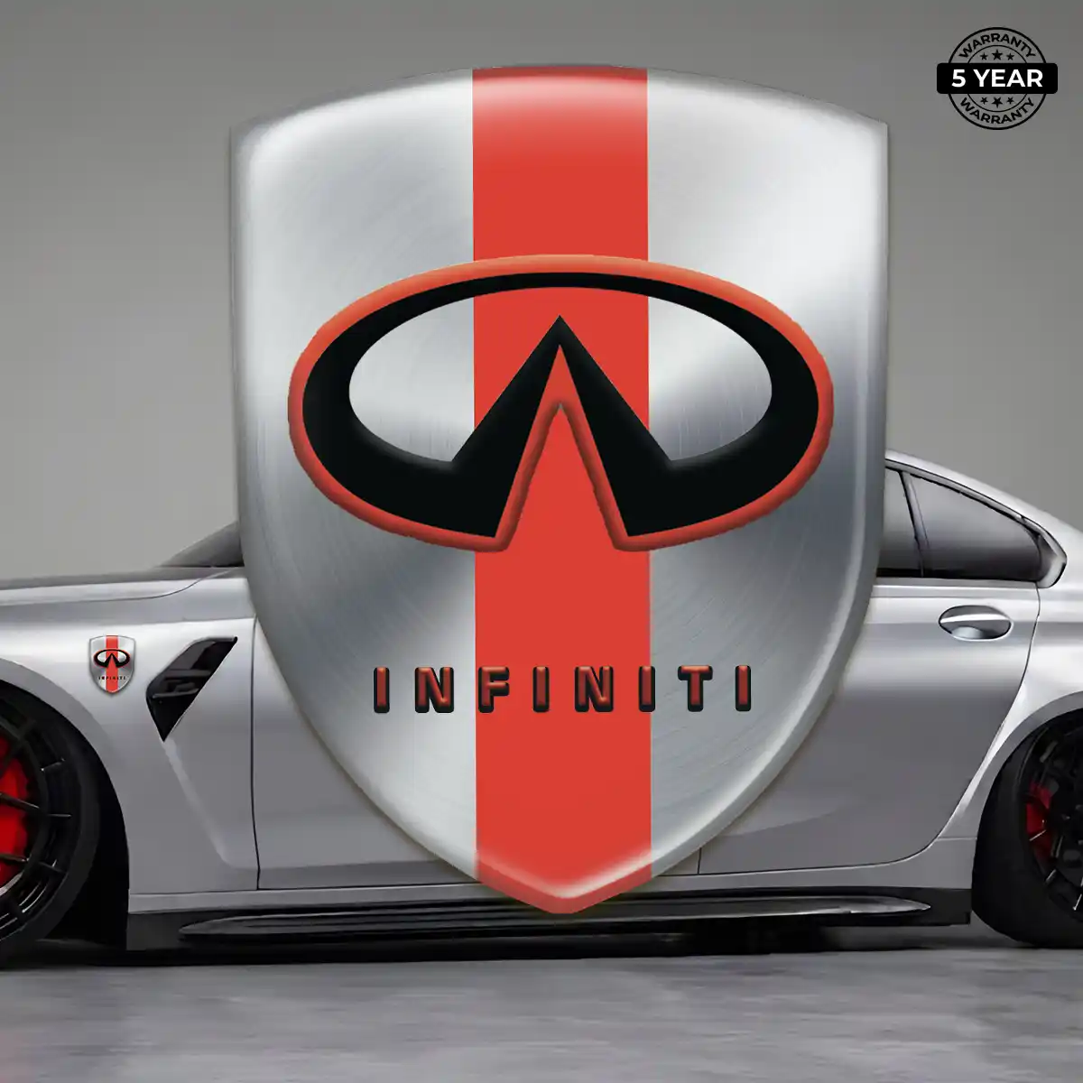 Infiniti Resin Emblem Sticker Refined Design
