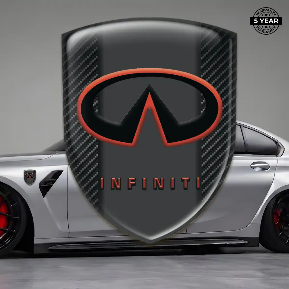 Infiniti Resin Emblem Sticker Signature Grade
