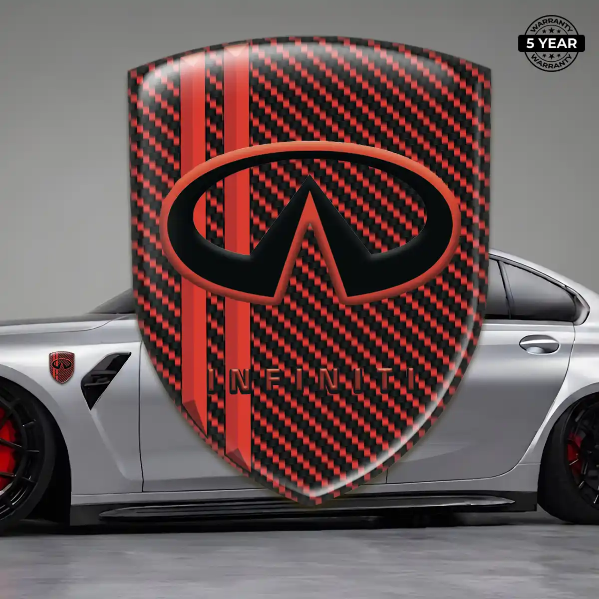 Infiniti Resin Emblem Sticker Sleek Style