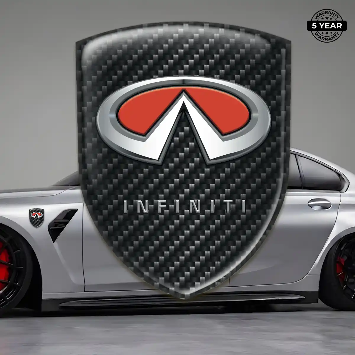 Infiniti Self Adhesive Emblem Sticker Cabin Style