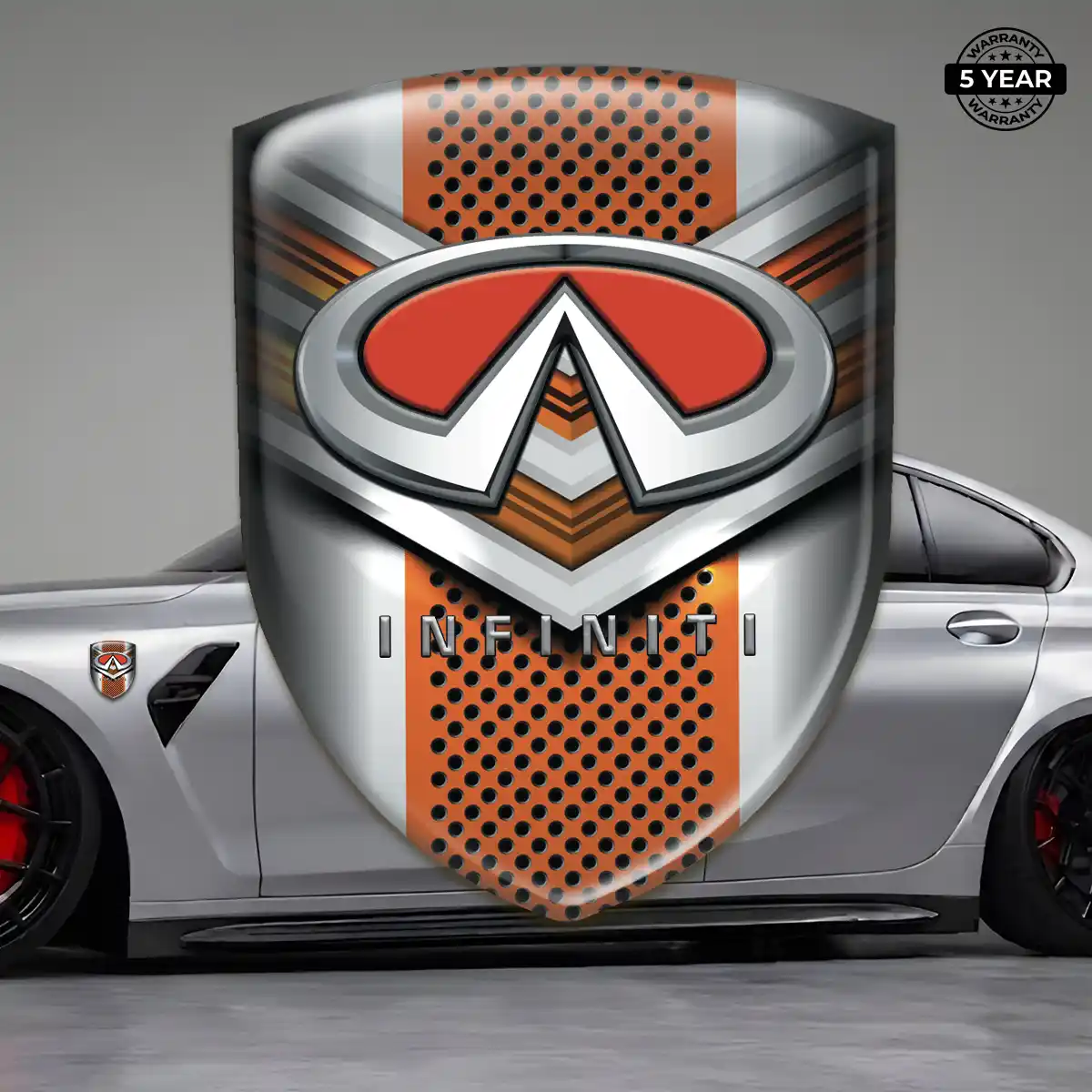 Infiniti Self Adhesive Emblem Sticker Interior Elegance