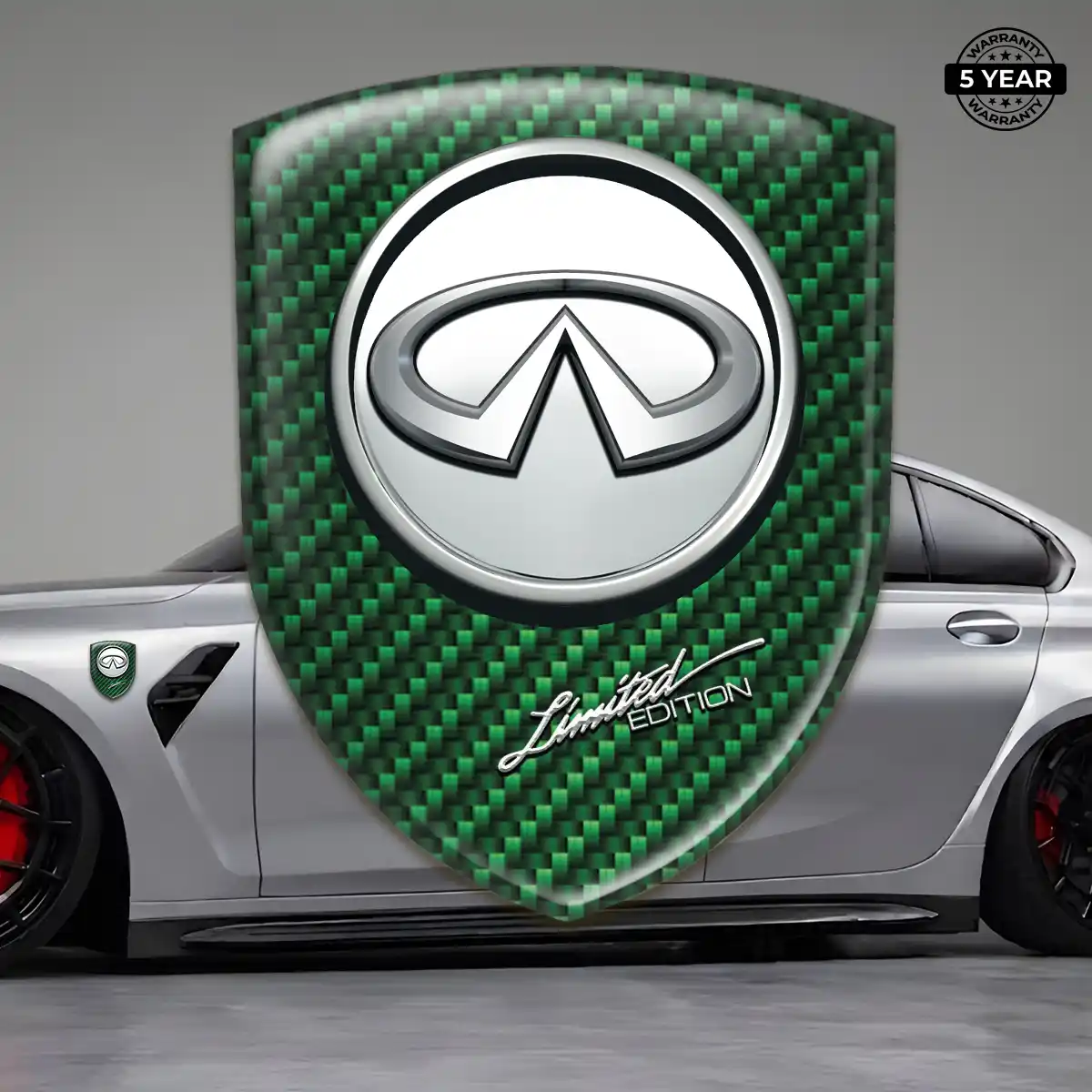 Infiniti Self Adhesive Emblem Sticker Prime Quality