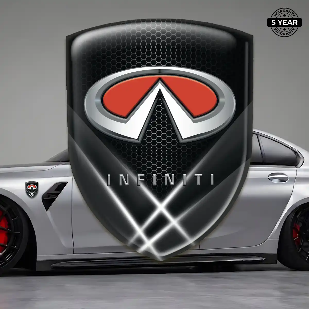 Infiniti Self Adhesive Emblem Sticker Resin Elite