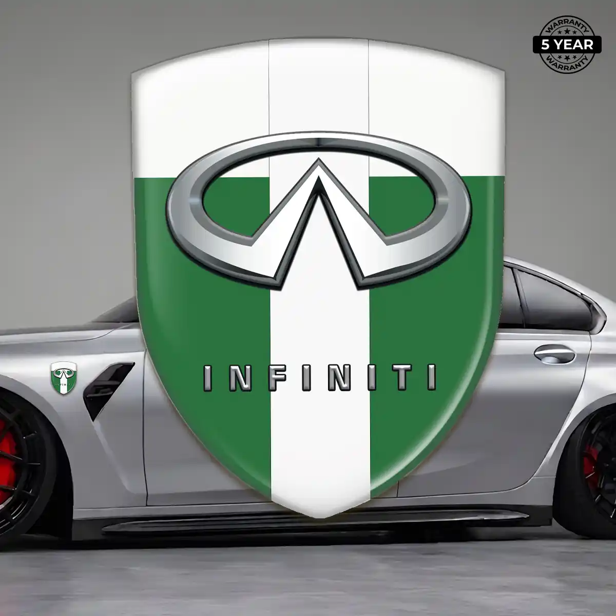 Infiniti Self Adhesive Emblem Sticker Resin Luxe