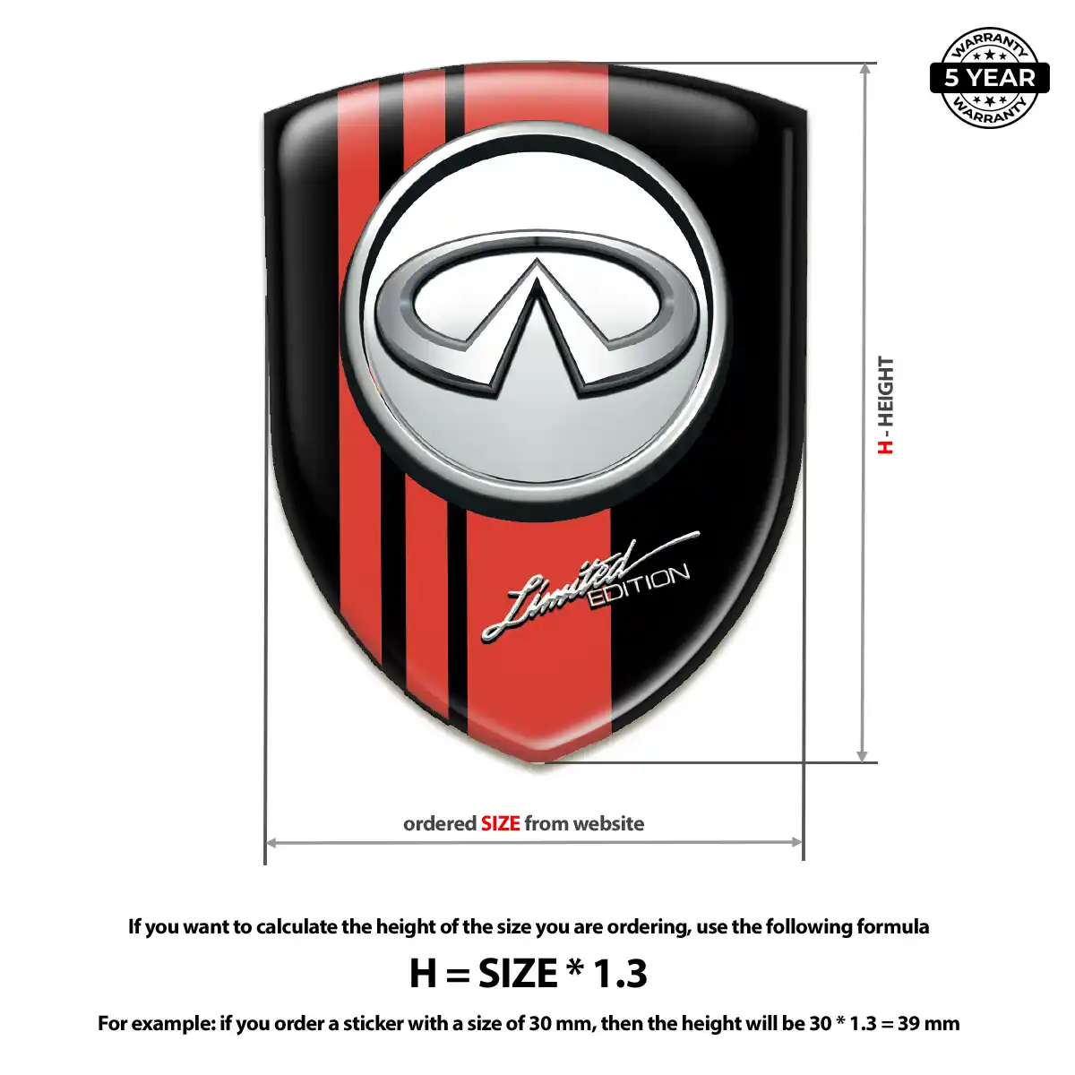 Infiniti Silicone Badge Auto Tuning
