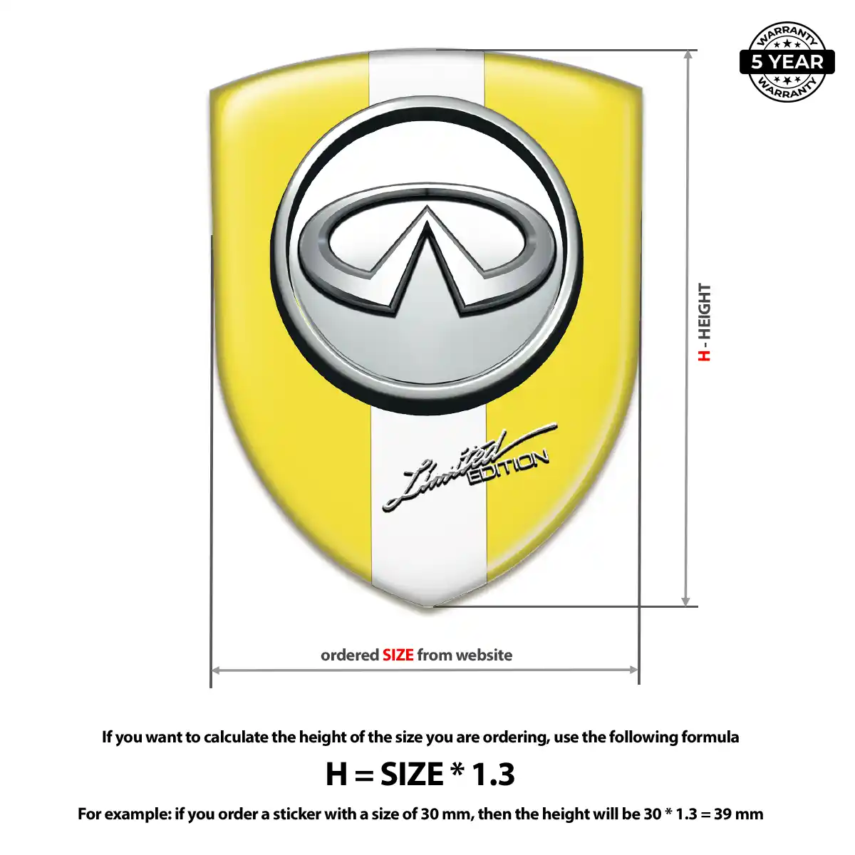 Infiniti Silicone Badge Deluxe Edition