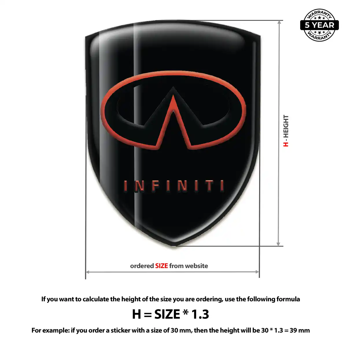 Infiniti Silicone Badge Interior Luxe