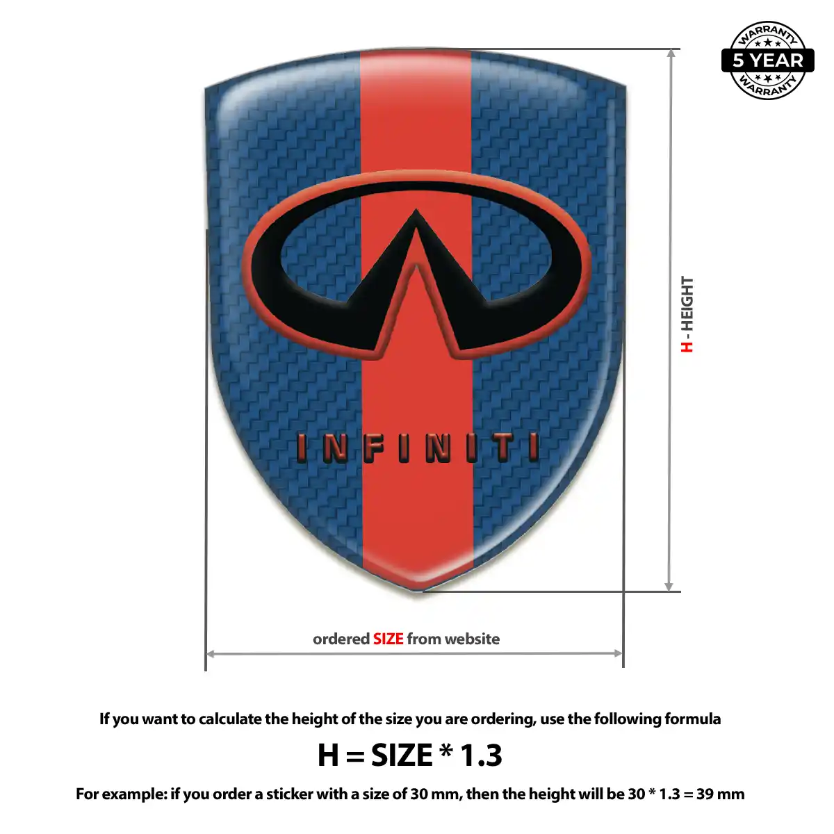 Infiniti Silicone Badge Noble Edition